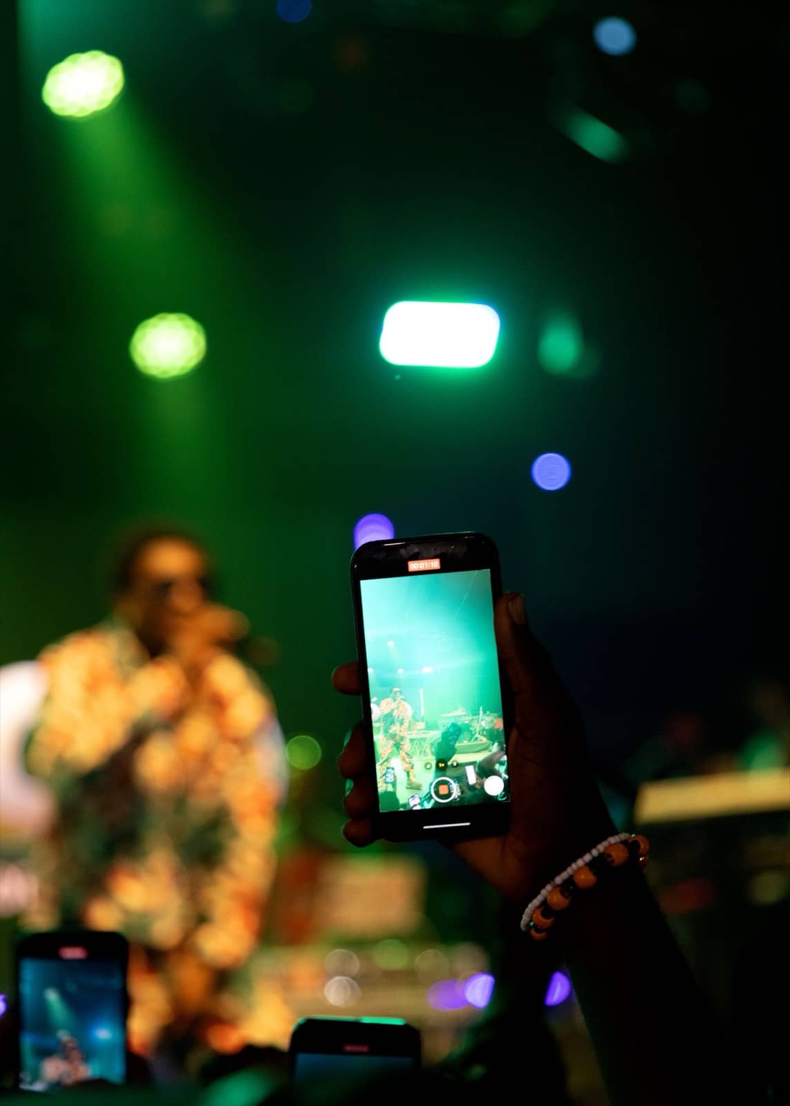 Promoter's view of a performance from the crowd